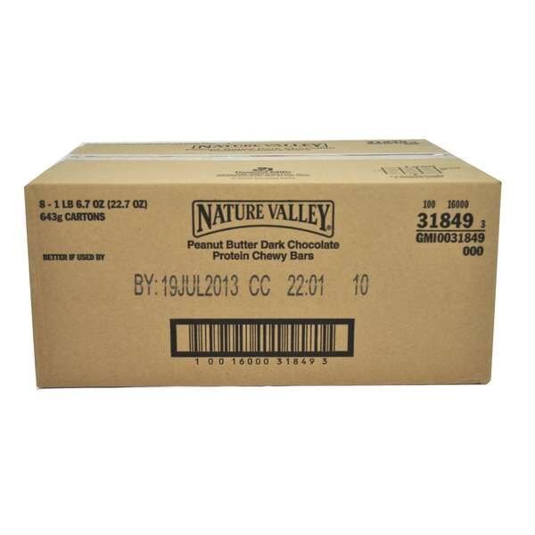 Peanut Butter Dark Chocolate Chewy Protein Bar 1.42 oz., PK128, Nature Valley, Mfr#: 16000-31849