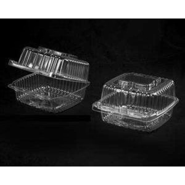 Handi-Foil 5" Square Deep Plastic Container, PK500, Handi-Foil, Mfr#: 6051D-500