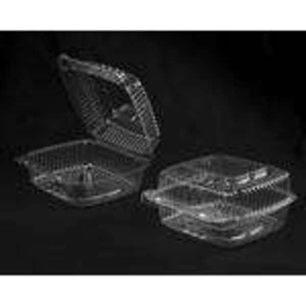 Handi-Foil 6" Plastic Square Deep Container, PK500, Handi-Foil, Mfr#: 6061D-500