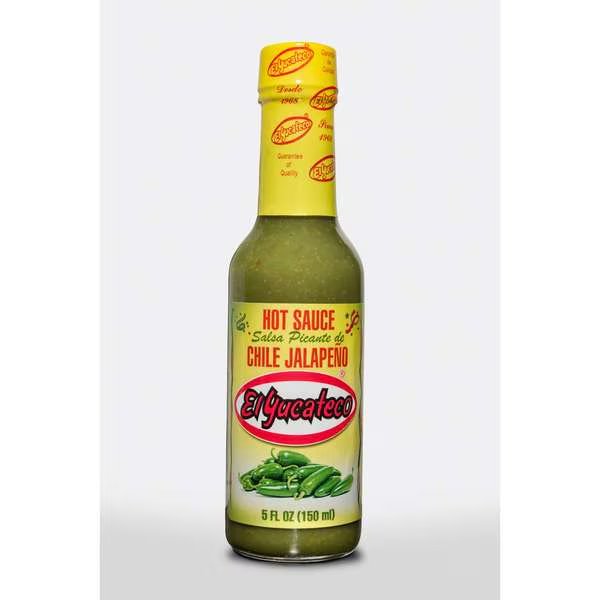 Green Jalapeno Sauce 5 fl. oz., PK12, El Yucateco, Mfr#: 10816493017893