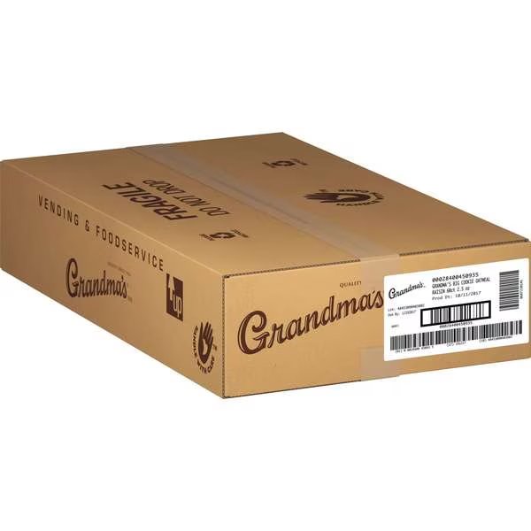 2.50 oz. Oatmeal Raisin Big Cookie, PK60, Grandmas, Mfr#: 45093