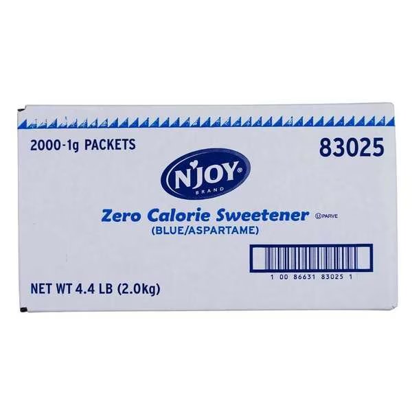N'Joy Sugar Substitute Blue Aspartame 1g, PK2000, Njoy, Mfr#: 83025