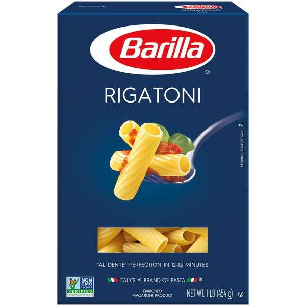 Barilla Rigatoni Pasta 16 oz., PK12, Barilla, Mfr#: 1000010545