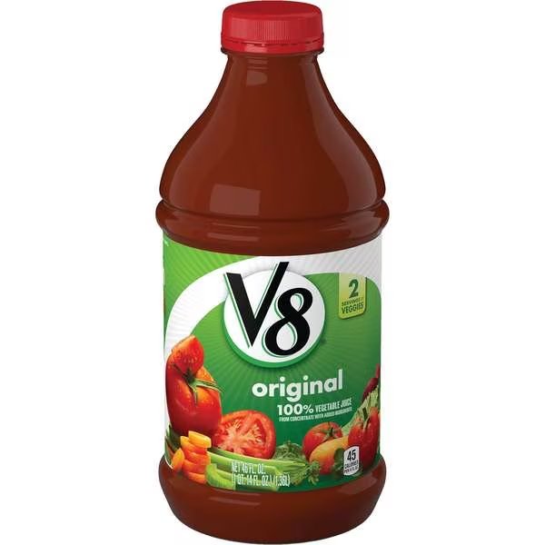 V8 Original Vegetable Juice 64 oz. Bottle, PK6, V8, Mfr#: 000020808