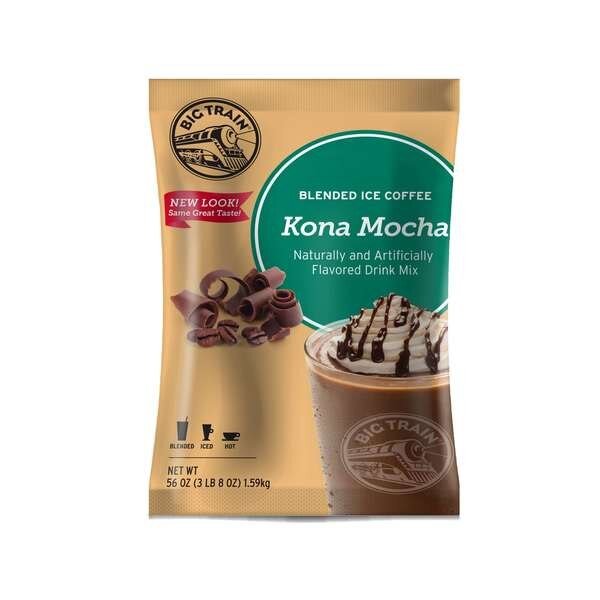 Big Train Kona Mocha Blended Ice Coffee Powdered Drink Mix 3.5lbs, PK5, Big Train, Mfr#: BT.610830