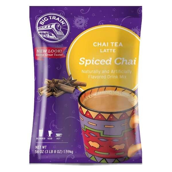 Big Train Spiced Chai Tea Latte Mix 3.5lbs, PK4, Big Train, Mfr#: BT.510300