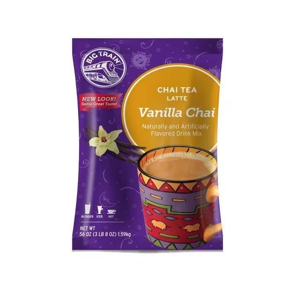 Big Train Vanilla Chai Tea Latte Mix 3.5lbs, PK4, Big Train, Mfr#: BT.510200