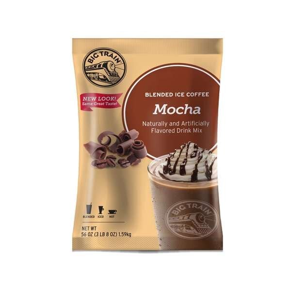 Big Train Mocha Blended Ice Coffee Mix 3.5lbs, PK5, Big Train, Mfr#: BT.610610