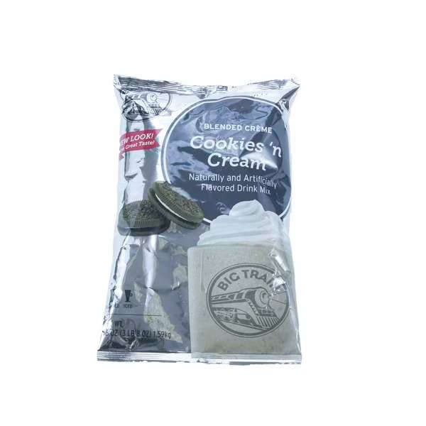 Big Train Cookies N Cream Blended Creme Drink Mix 3.5lbs, PK5, Big Train, Mfr#: BT.610845