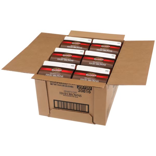 Idahoan Foods Hearty Cut Hash Brown 2.25lbs, PK6, Idahoan Foods, Mfr#: 2970020816
