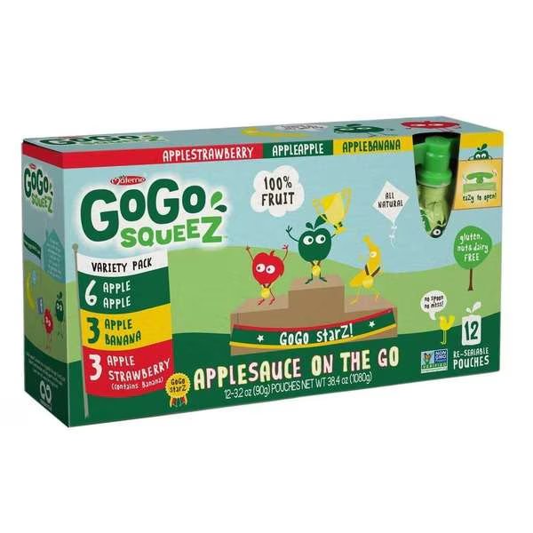 GoGo Variety Pack, PK72, Gogo Squeez, Mfr#: 120464
