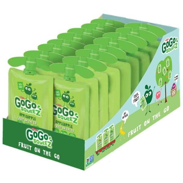 GoGo Squeez Applesauce 3.2 oz. Pouch, PK18, Gogo Squeez, Mfr#: 221800