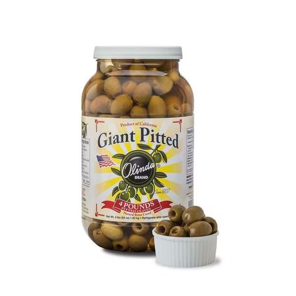 Olinda California Queen Pitted Olive 140/160 Count 1 gal. PET Jar, PK4, Olinda, Mfr#: 62017
