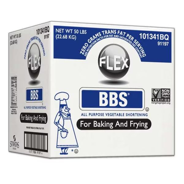 BBS Flex All Purpose Vegetable Shortening 50lbs, Non-GMO Verified, Bbs, Mfr#: 101341 BQ