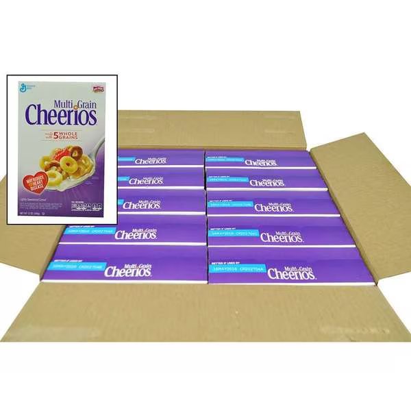 Multigrain Cheerios Cereal Box 12 oz., PK10, Cheerios, Mfr#: 16000-48769