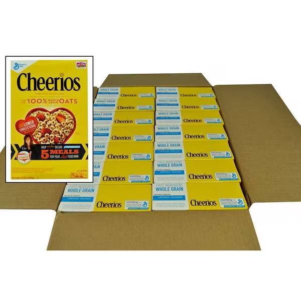 Cheerios Cereal Box 12 oz., PK14, Cheerios, Mfr#: 16000-48772