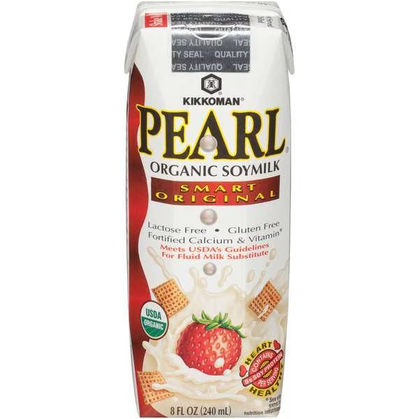 Kikkoman Pearl Organic Smart Original Soymilk 8 oz., PK24, Kikkoman, Mfr#: 06183