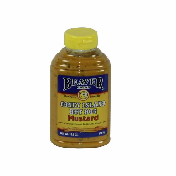 Beaver Coney Island Mustard 12.5 oz. Bottle, PK6, Beaver, Mfr#: 228