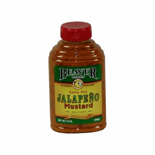 Beaver Jalapeno Mustard 13 oz. Bottle, PK6, Beaver, Mfr#: 267