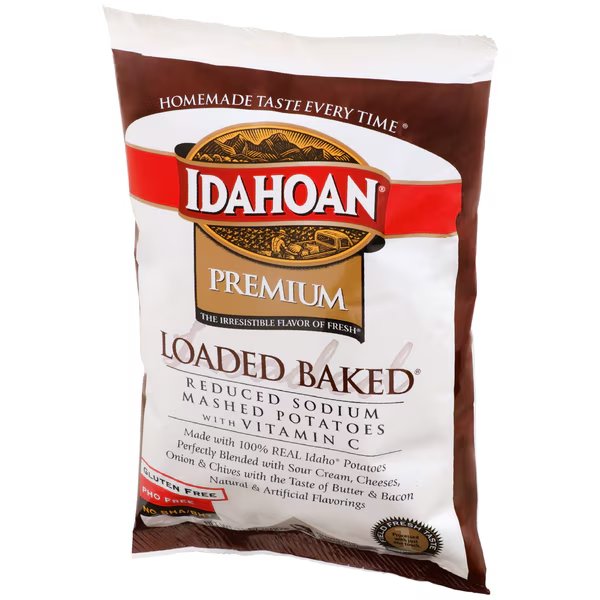 Idahoan Foods Low Sodium Loaded Mashed Baked Potato 31 oz., PK12, Idahoan Foods, Mfr#: 2970000348