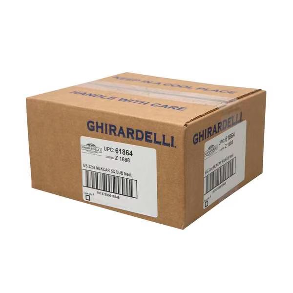 Ghirardelli Milk Chocolate And Caramel Square 5.32 oz. Bag, PK6, Ghirardelli, Mfr#: 61864