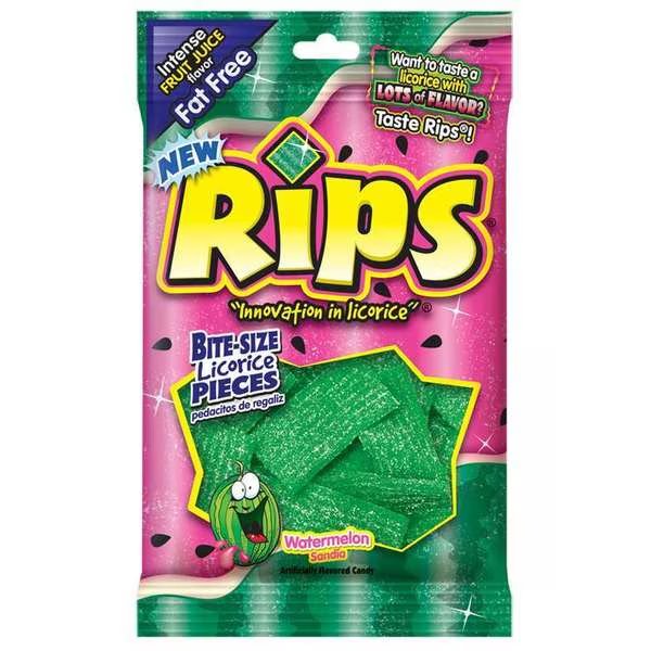 Rips Bite-Size Watermelon 4 oz. Peg Bag, PK12, Rips, Mfr#: 37521