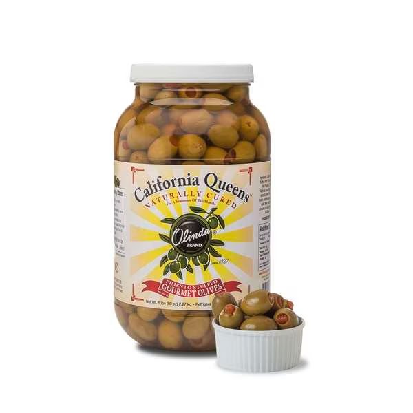 Olinda Pimento Stuffed Queen Olives 110/120 Count - 1gal. PET Jar, PK4, Olinda, Mfr#: 62103