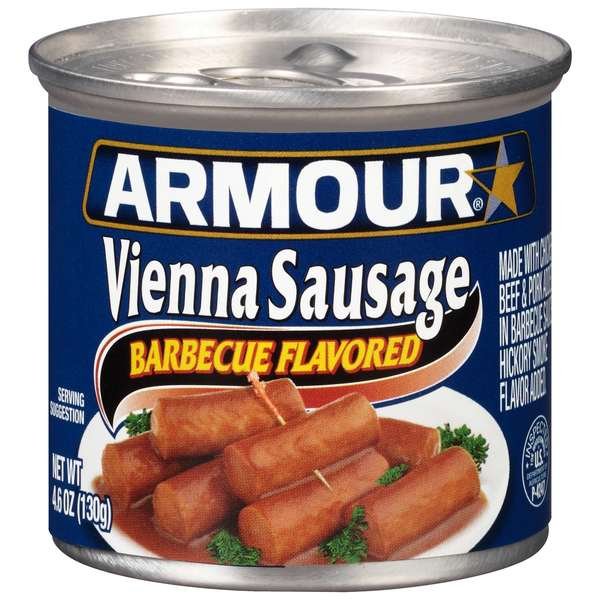Armour Barbecue Flavored Vienna Sausage 4.6 oz., PK24, Armour, Mfr#: 5410093602