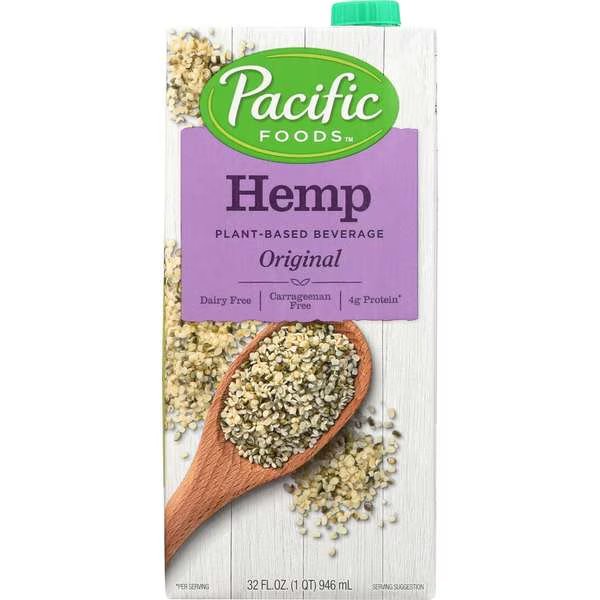 Pacific Foods Original Hemp Milk 32 fl. oz. Carton, PK12, Pacific Foods, Mfr#: 06600
