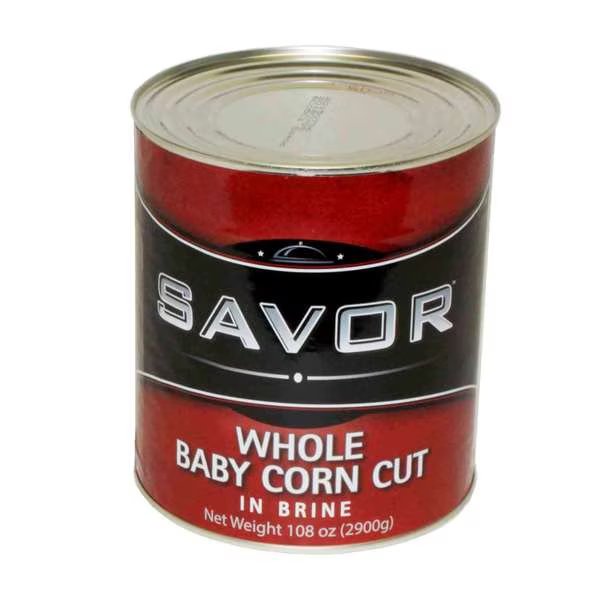 Savor Imports Cut Baby Corn #10 Can, PK6, Savor Imports, Mfr#: 614276