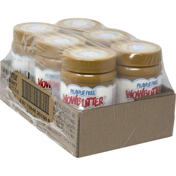 Peanut Free Spread Jars Creamy 17.6 oz., PK6, Wowbutter, Mfr#: 20100