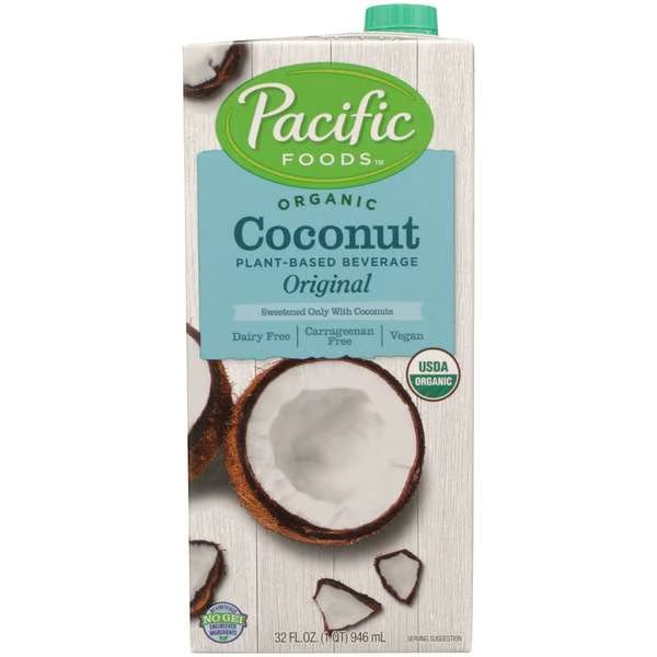 Pacific Foods Organic Original Coconut Milk 32 fl. oz. Carton, PK12, Pacific Foods, Mfr#: 06750