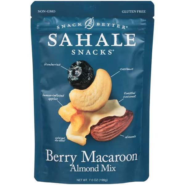 Sahale 7 oz. Berry Macaroon Almond, PK4, Sahale Snacks, Mfr#: 9386900357