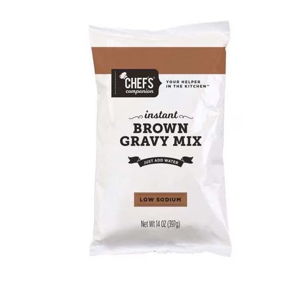 Chefs Companion Low Sodium Brown Gravy Mix 14 oz., PK8, Chefs Companion, Mfr#: 57774
