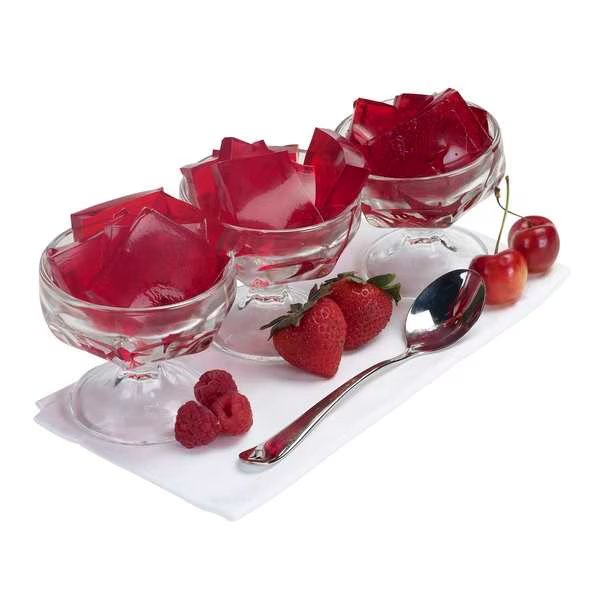 Assorted Red Strawberry/Cherry/Red Raspberry Gelatin 24 oz., PK12, Chefs Companion, Mfr#: 53633