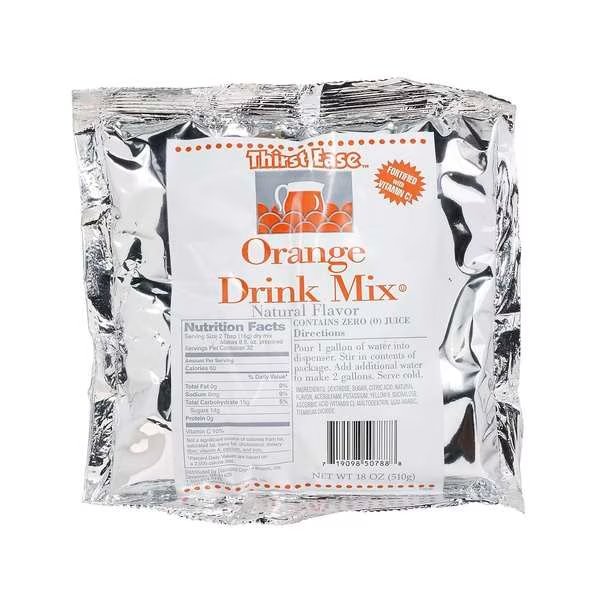 Drink Mix Orange 18 oz., PK12, Thirst Ease, Mfr#: 50788
