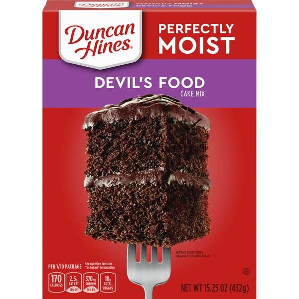 Duncan Hines Classic Devil Foods Cake Mix 15.25 oz., PK12, Duncan Hines, Mfr#: 4420930757