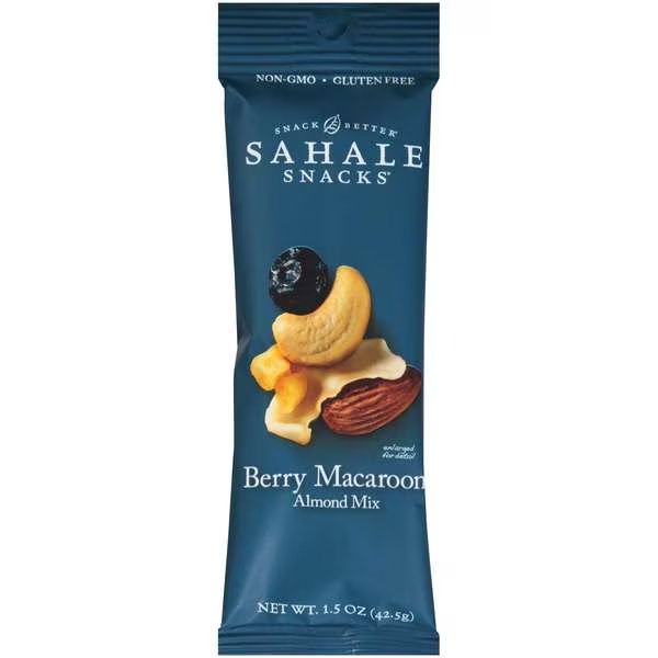 Sahale 1.5 oz. Berry Macaroon Almond, PK18, Sahale Snacks, Mfr#: 9386900361