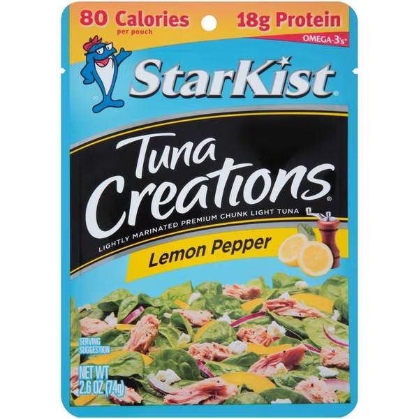 Tuna Lemon Pepper 2.6 oz., PK24, Starkist, Mfr#: 513090