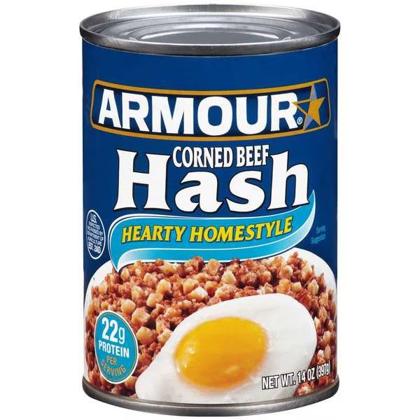 Armour Corned Beef Hash 14 oz., PK12, Armour, Mfr#: 5410001937