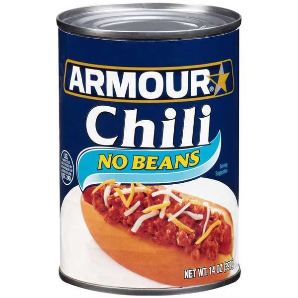 Armour No Bean Chili 14 oz., PK12, Armour, Mfr#: 5410002903