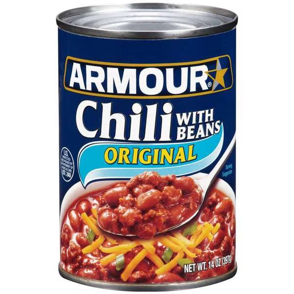 Armour Chili 14 oz., PK12, Armour, Mfr#: 5410002901