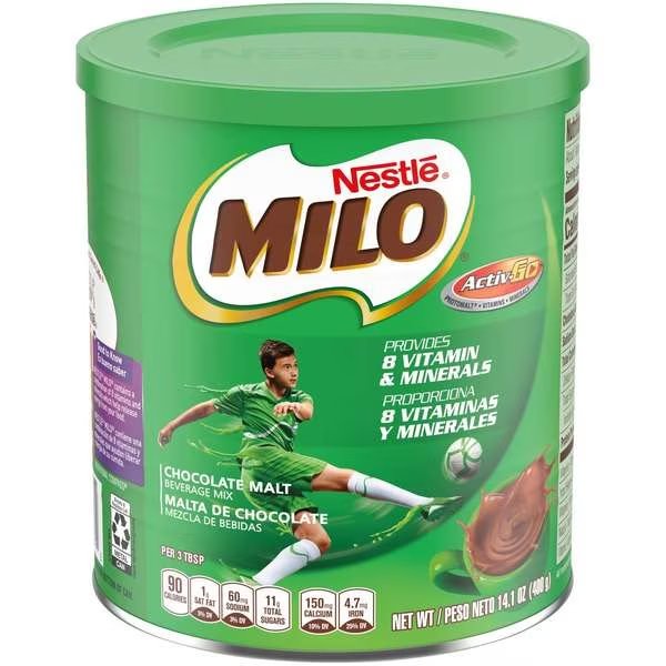 Nestle Milo Chocolate Nutritional Drink Mix 14.1 oz., PK12, Nestle, Mfr#: 00028000892302U
