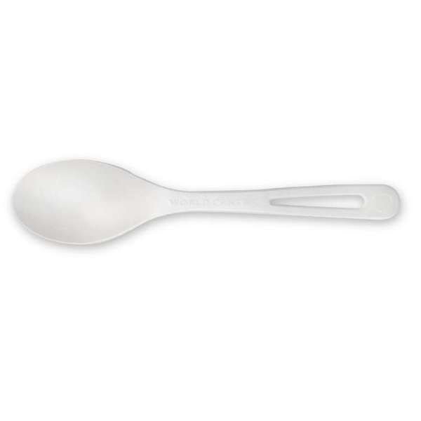World Centric TPLA Compostable Corn Starch Spoon, PK1000, World Centric, Mfr#: SP-PS-6