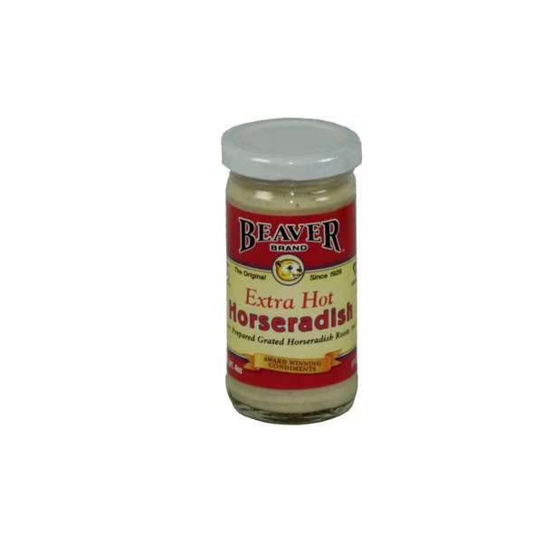 Beaver Extra Hot Horseradish 4 oz. Jar, PK12, Beaver, Mfr#: 101-12