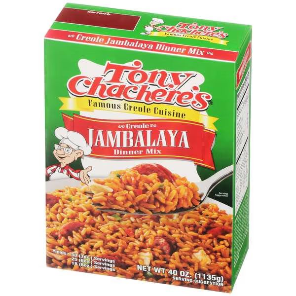 Tony Chachere's Jambalaya Mix 40 oz., PK8, Tony Chacheres Creole Foods, Mfr#: 00342
