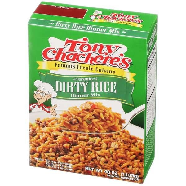Tony Chachere's Creole Dirty Rice Mix 40 oz., PK8, Tony Chacheres Creole Foods, Mfr#: 00362