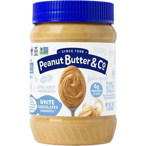 White Chocolate Wonderful Peanut Butter 16 oz., PK6, Peanut Butter & Co, Mfr#: 17010005