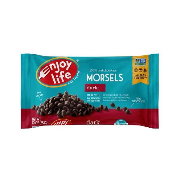 Enjoy Life Vegan Dark Chocolate Baking Morsels 9 oz. Bag, PK12, Enjoy Life, Mfr#: F10213W