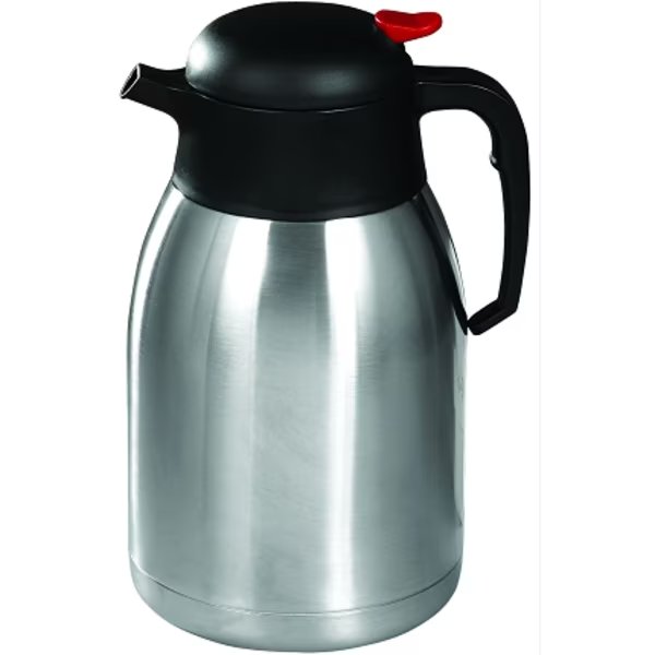 Winco 2 Liter Stainless Steel Push Button Carafe, Winco, Mfr#: CF-2.0